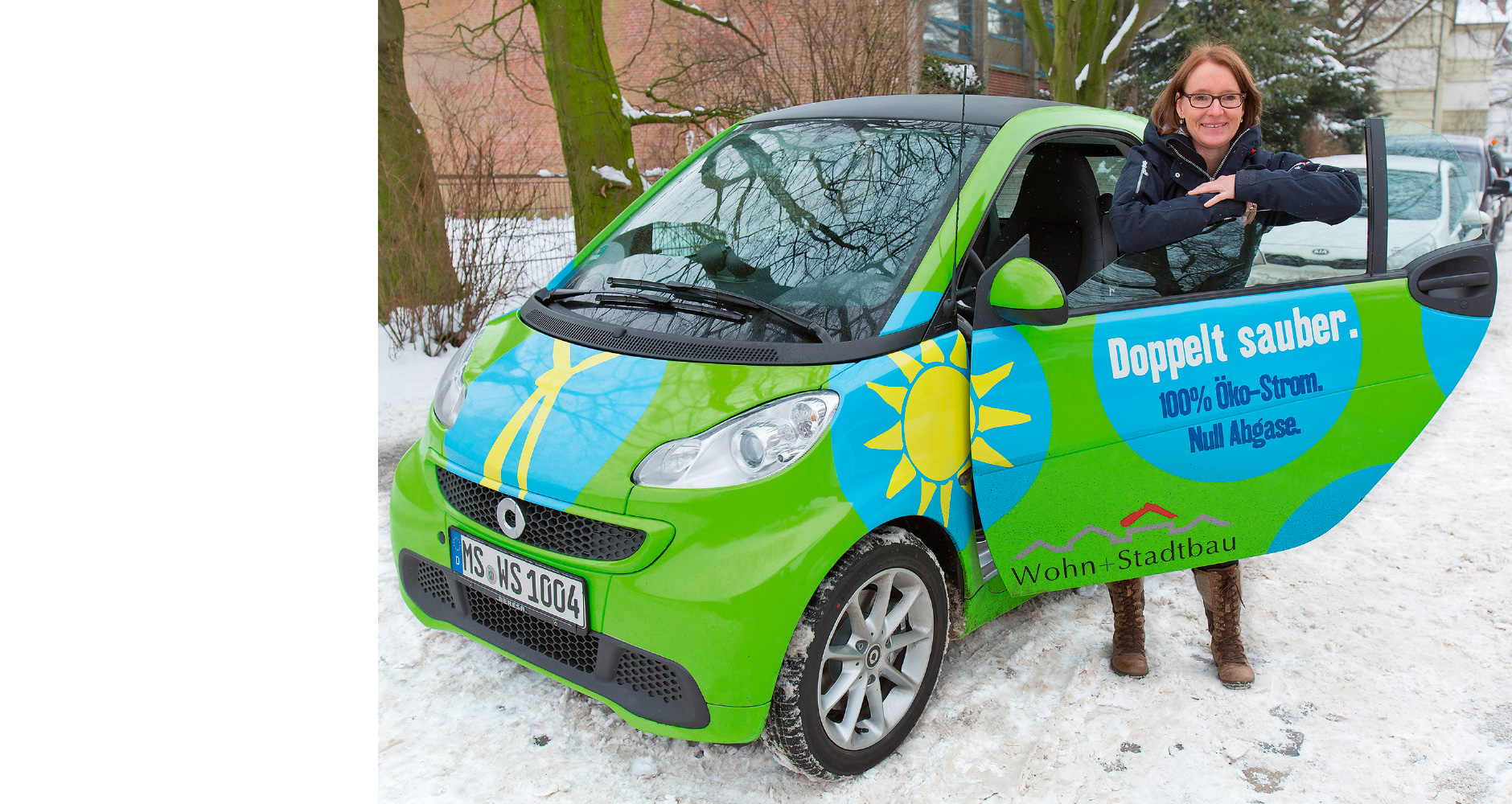 LFS Münster: Gestaltung einer Elektrofahrzeugs für die Wohn + Stadtbau Münster